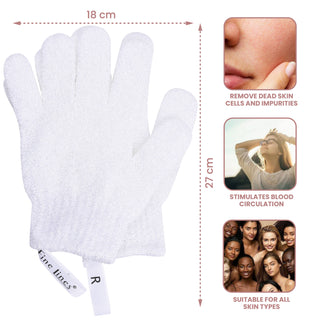 Exfoliating Gloves - White