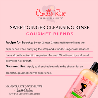 Camille Rose Sweet Ginger Cleansing Rinse Shampoo