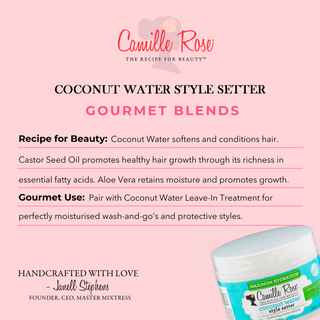 Camille Rose Coconut Water Style Setter Hydrating Crème Deluxe 240ml