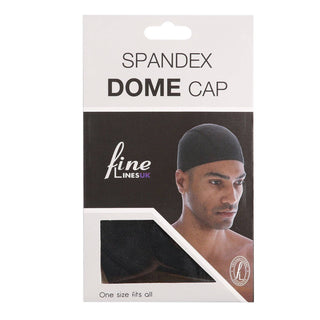 Spandex Dome Cap - Black