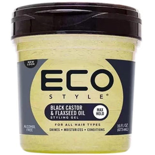 Ecostyle Black Castor & Flaxseed Oil Styling Gel 16oz